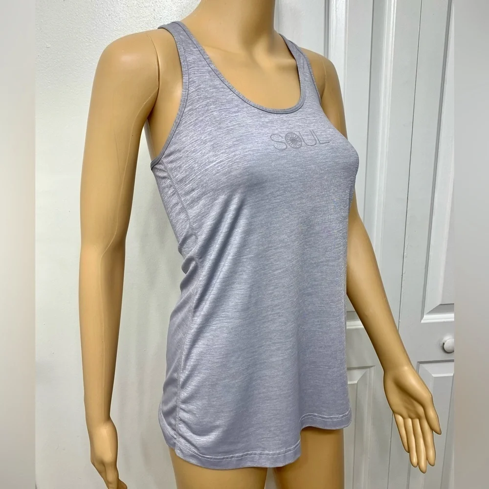 Lululemon Athletica Iced Iris Silver Soul Racerback Tank Top Sports Yoga Size 6 - Picture 3 of 8